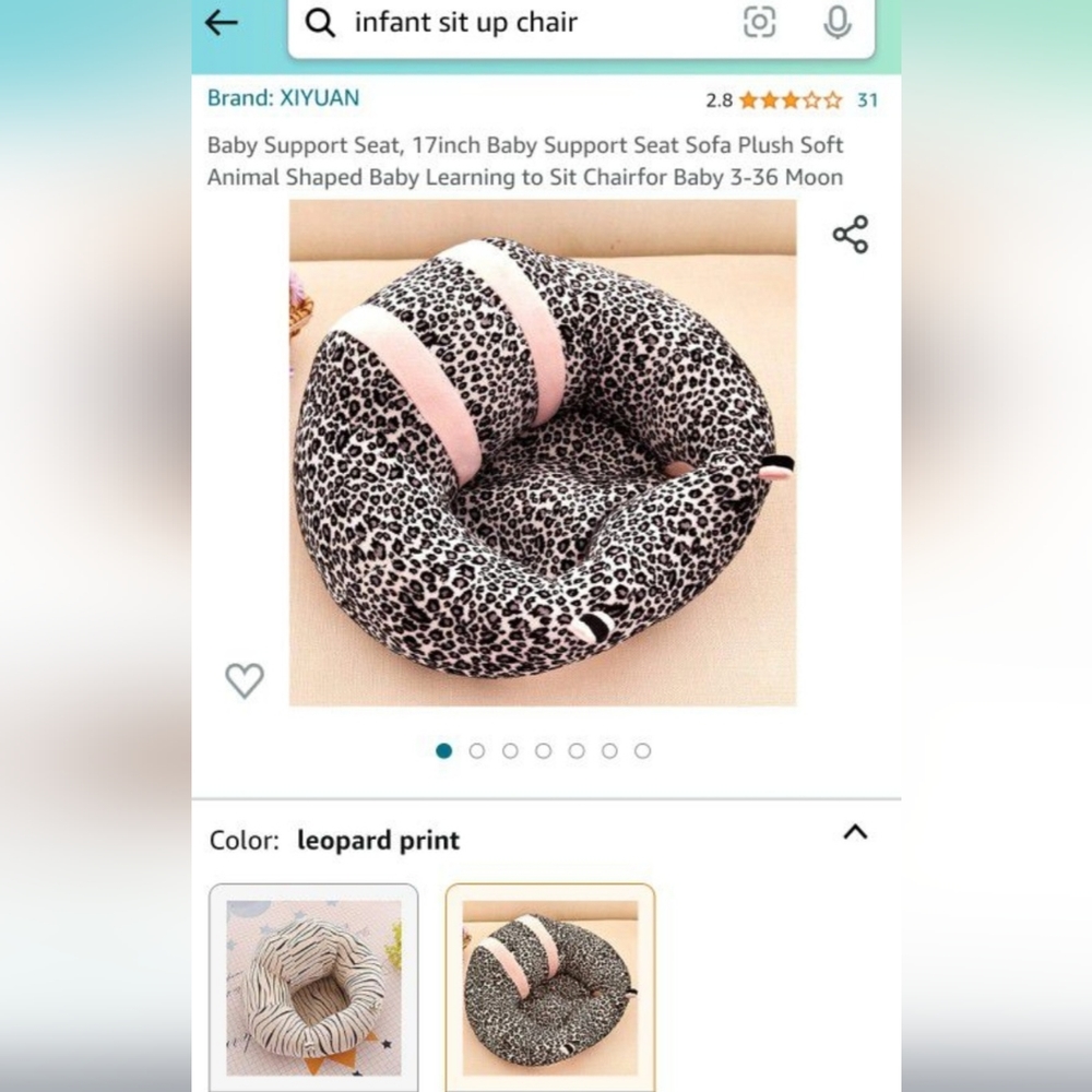 Baby cushion seat